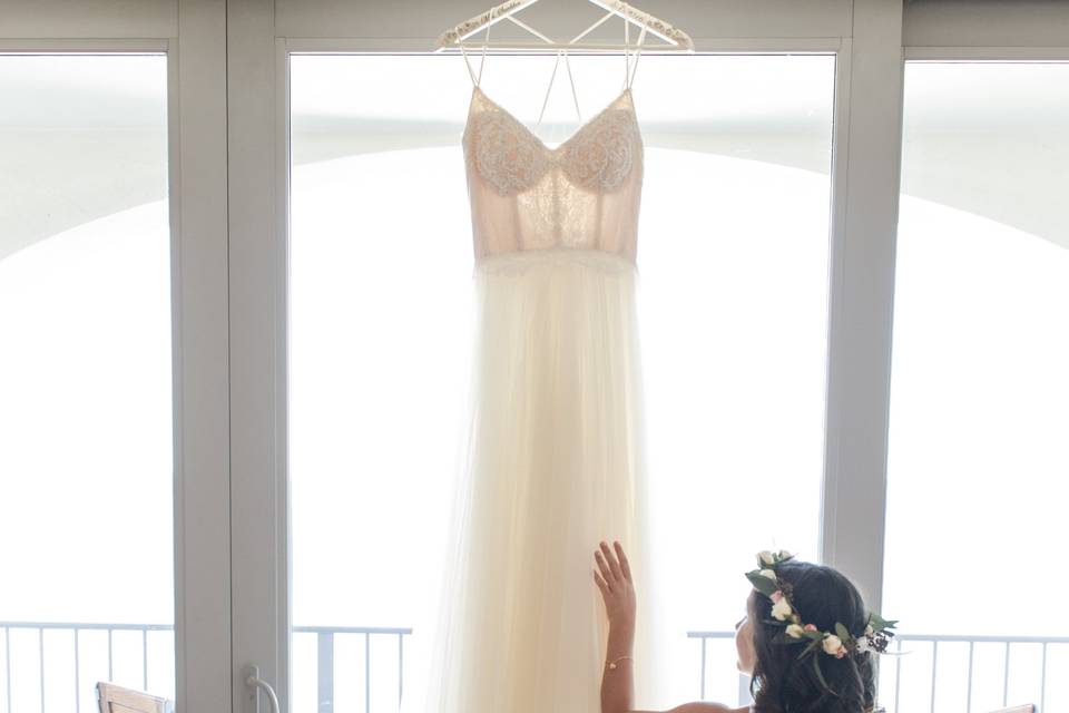 Handmade wedding dress