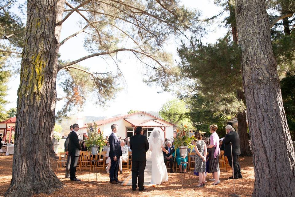 Ceremony in Marin county