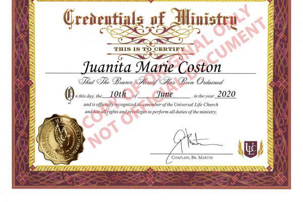Ordained Officiant