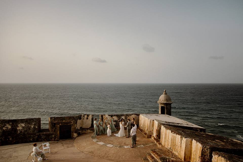 Wedding at El Morro Fort