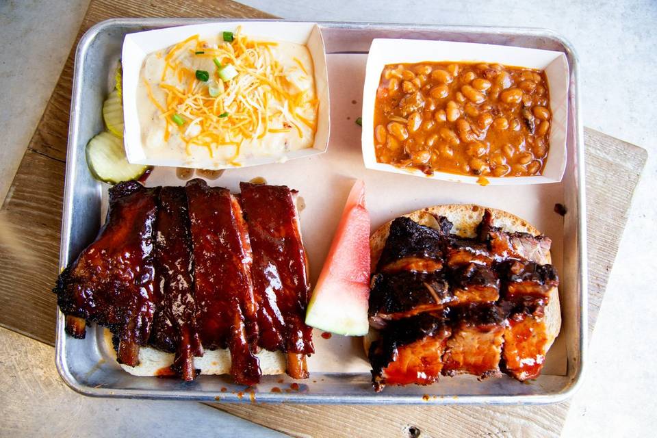 Ribs and burnt ends