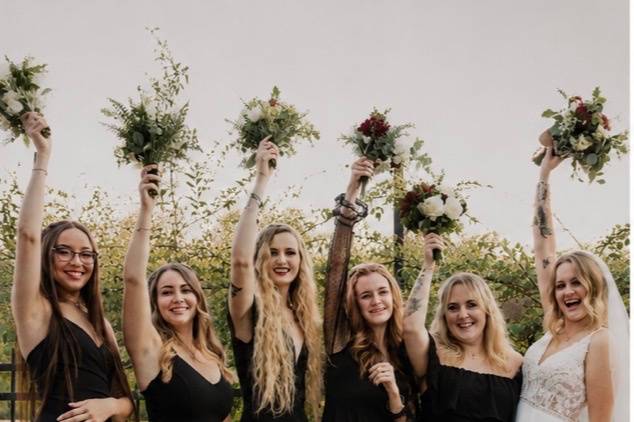 The Bride and her tribe!