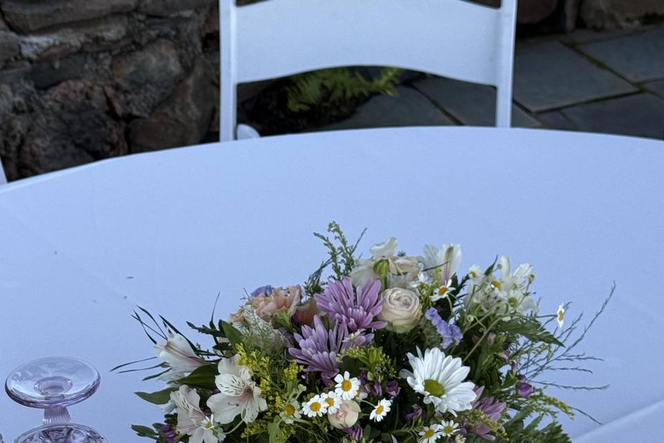 Lavender centerpieces