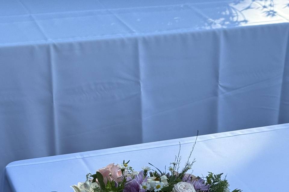Lavender centerpieces