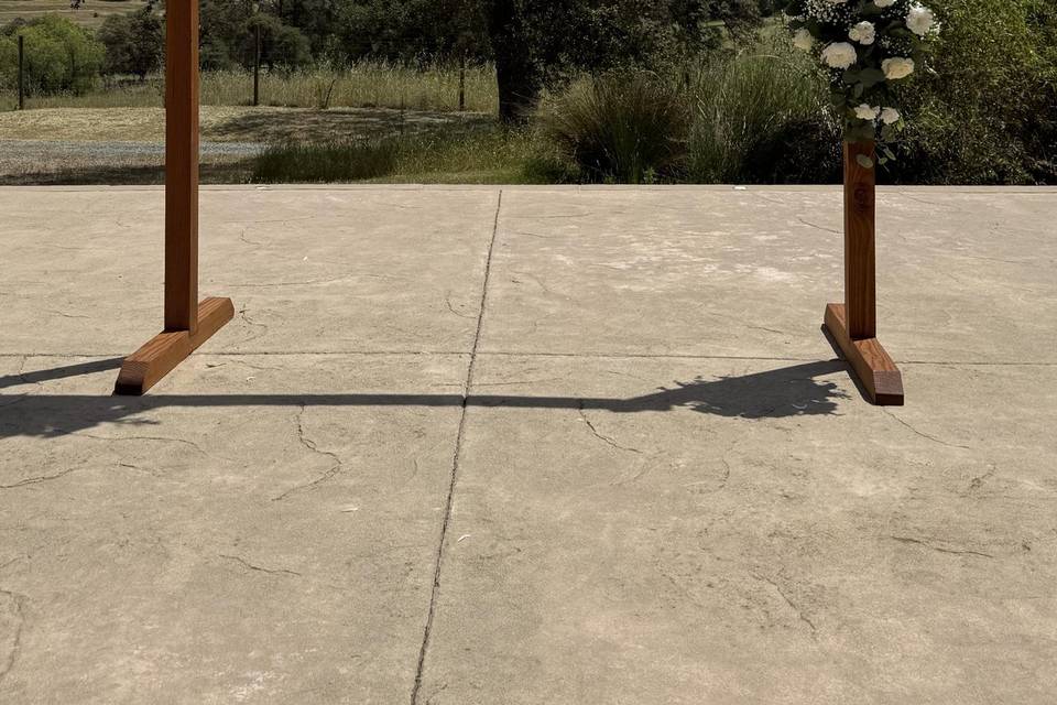 Wedding arbor pieces