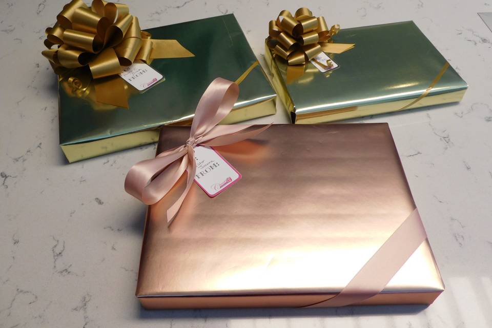 Gold and rose gold wrapping