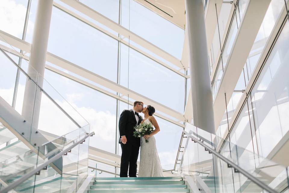 Wedding couple Staircase