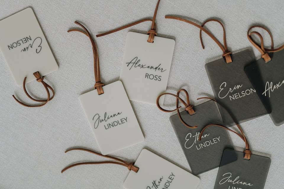 Personalized Place Card Tags