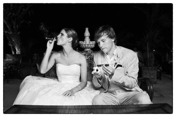 Post-ceremony cigars