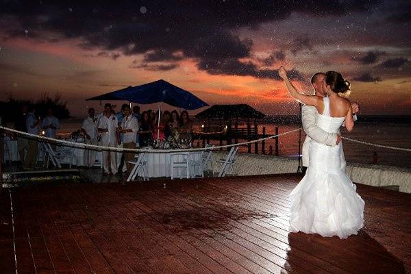 Couple's first dance