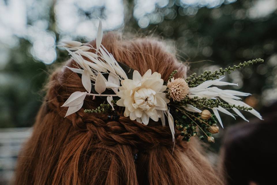 Flowers in hair