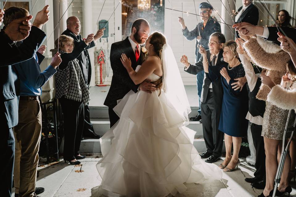 Couple sparklers