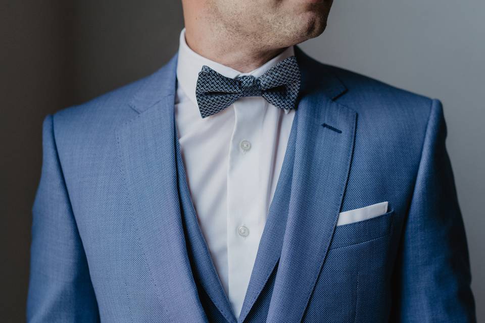 Blue bowtie