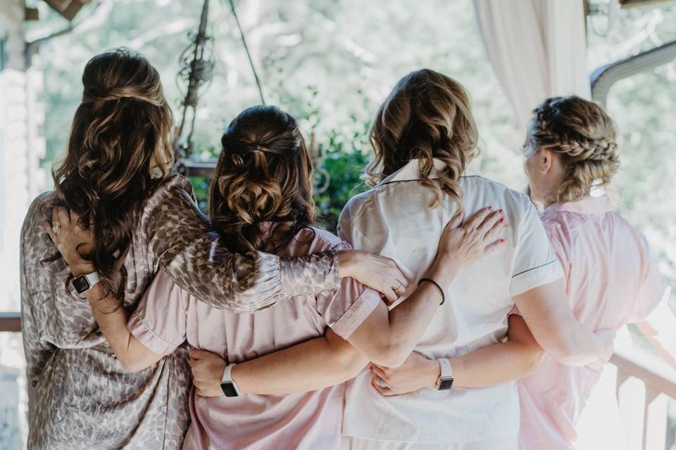 Bridesmaids hair