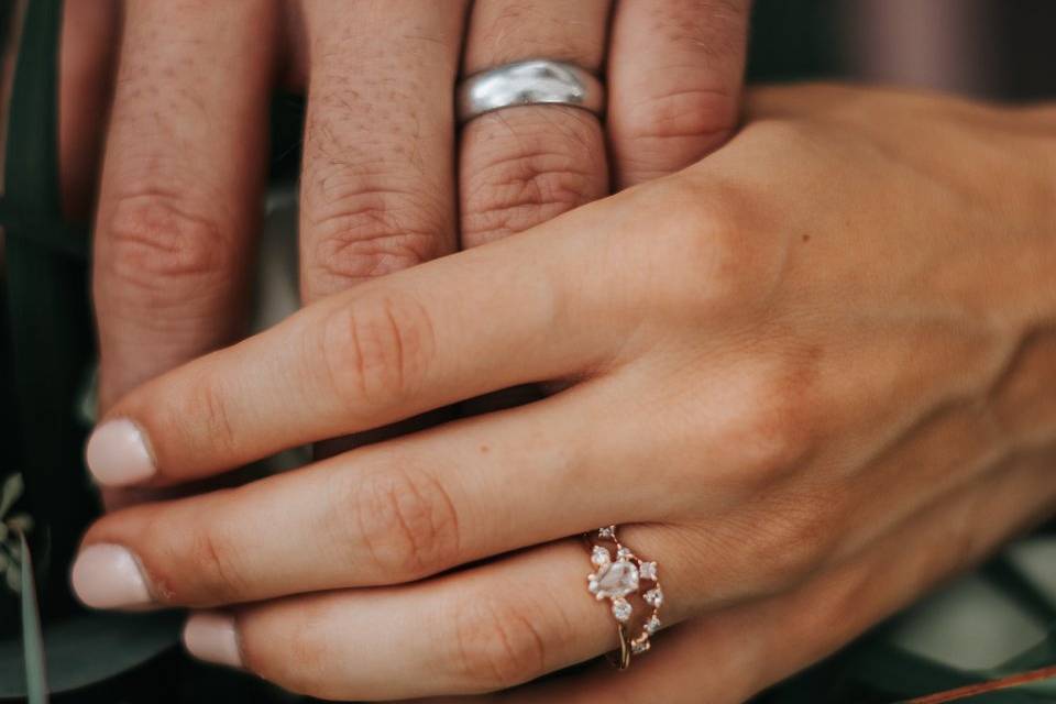 Rings on flowers