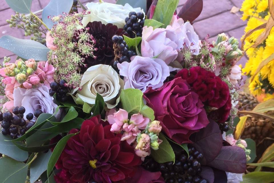 Purple and pink bouquet