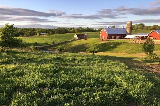 Scenic view of the barn