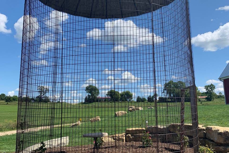 Clouds in Corn Crib