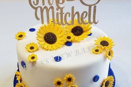 Bridal Shower Sunflower Cake