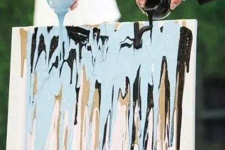 Paint pouring ceremony