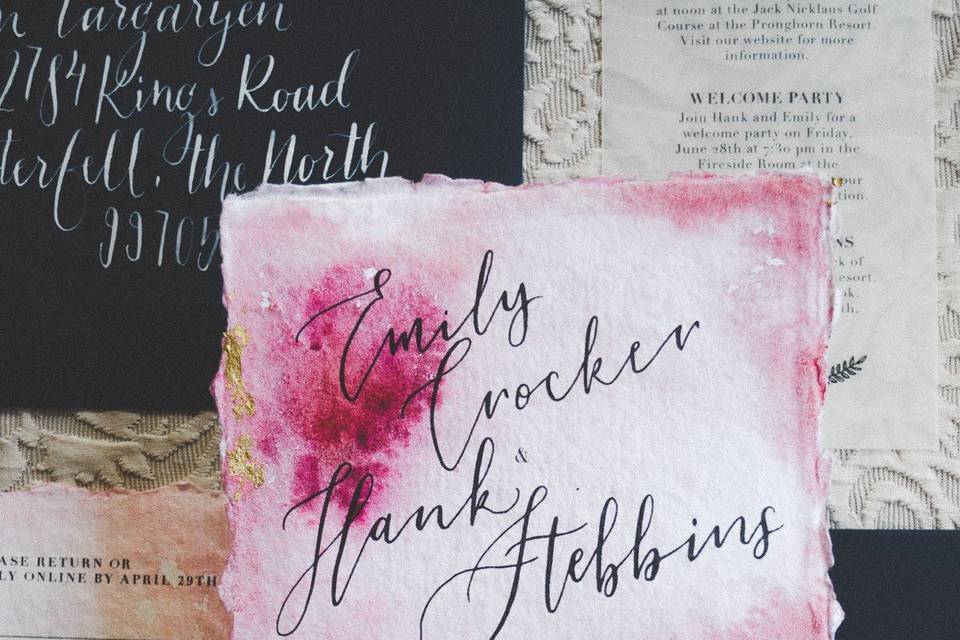 Emily & Hank | Hand Lettered
