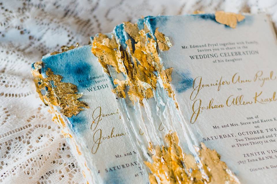 Jennifer to Joshua | Gold Leaf