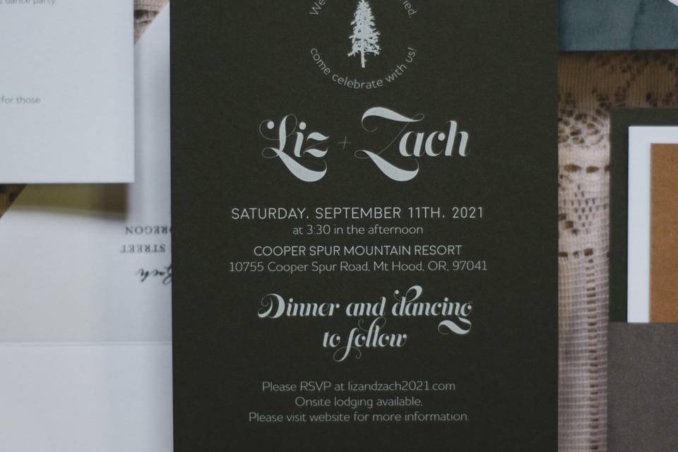 Liz & Zach | Invitation