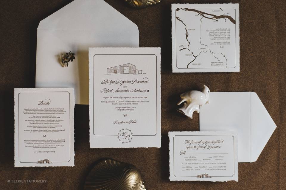 Bridget & Robert | Letterpress