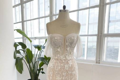 Intricate wedding dress