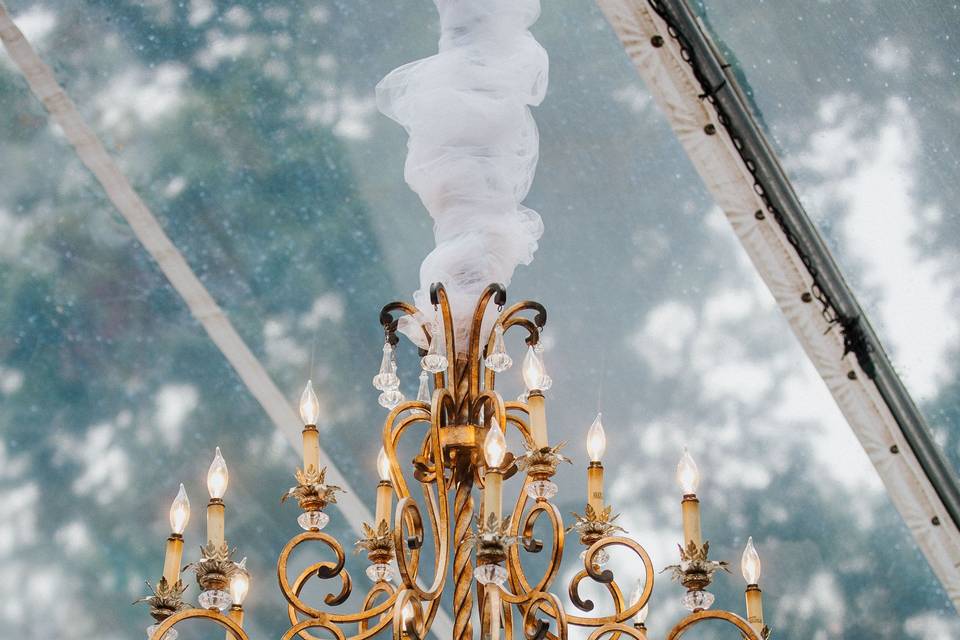 Chandelier & Table Scapes