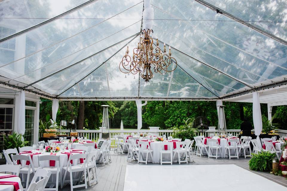 Chandelier & Table Scapes