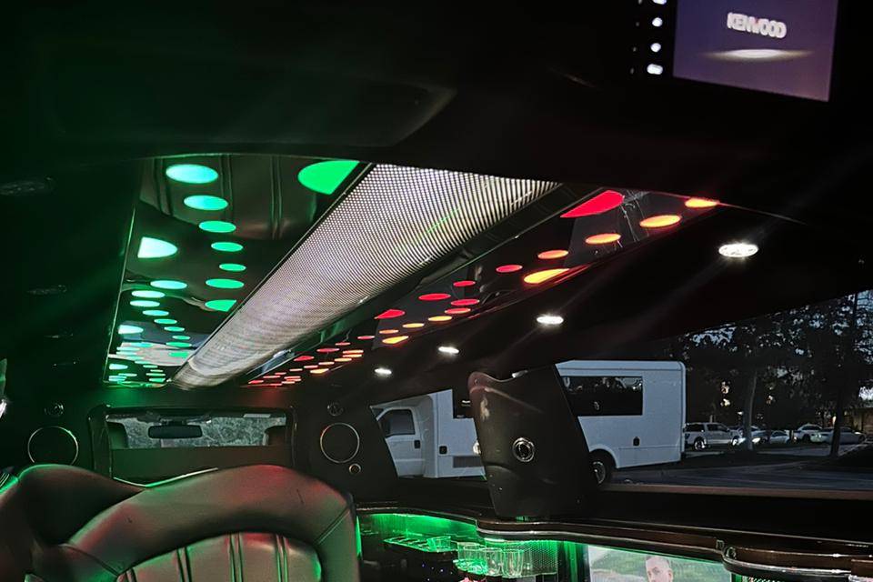 Interior of our MKT Limousine