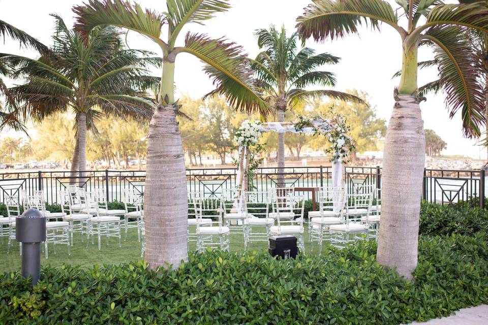 Outdoor Ceremony Ritz Carlto