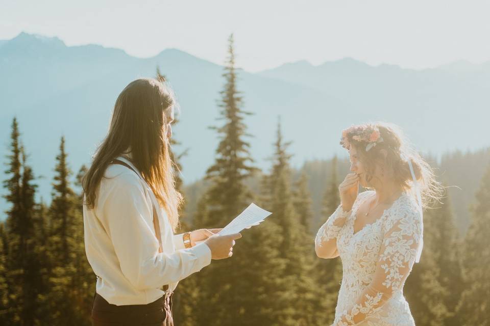 Hurricane ridge elopement