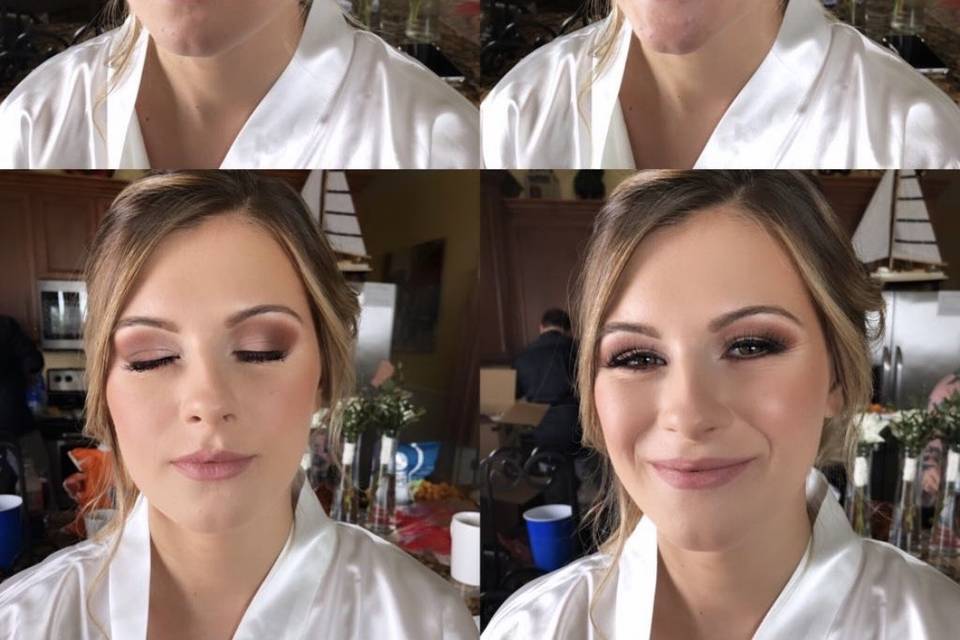 Wedding day makeup