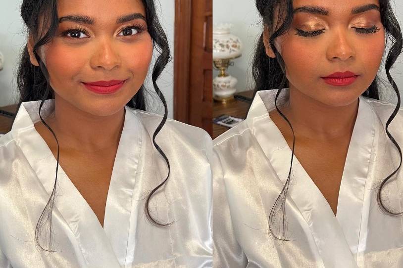 Shimmering eyeshadow