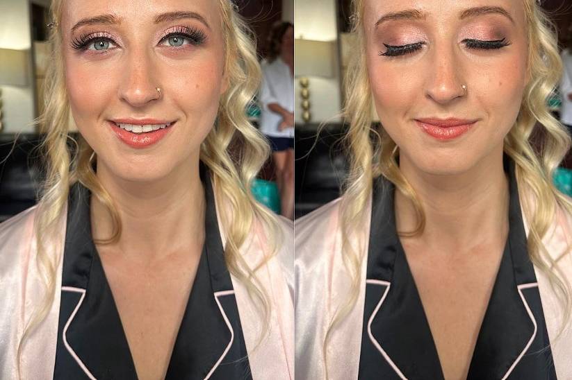 Soft pink glam