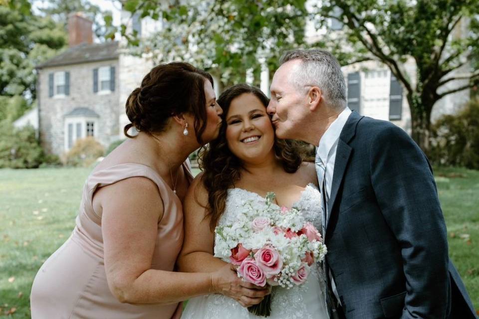 With mom and dad