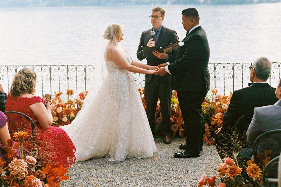 Lake como wedding