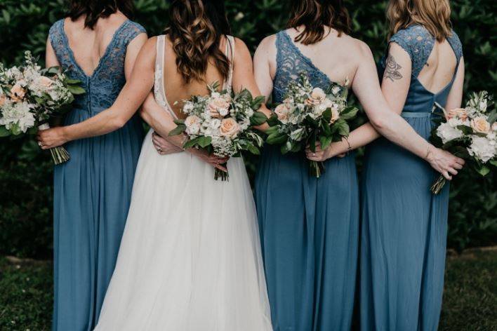 Bride & her girls