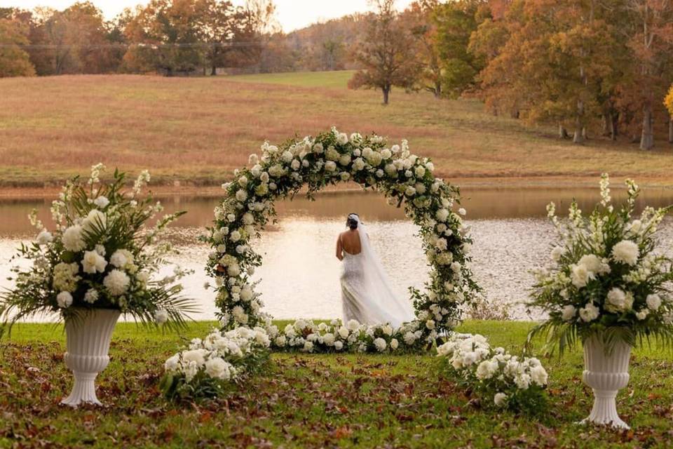 Full floral for the ceremony