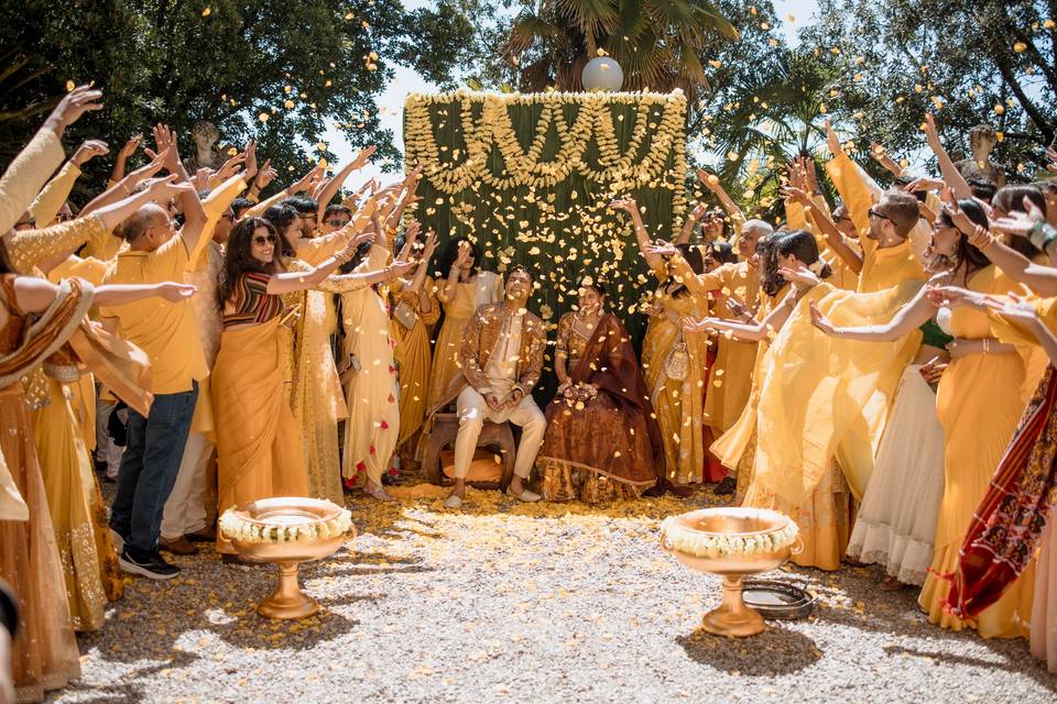 Indian wedding at Monaciano