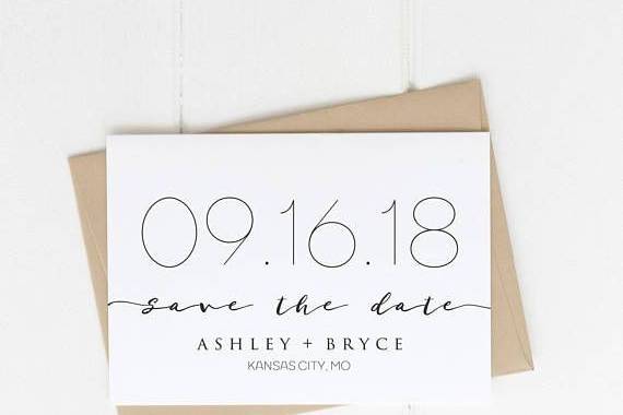 Numeric save-the-date