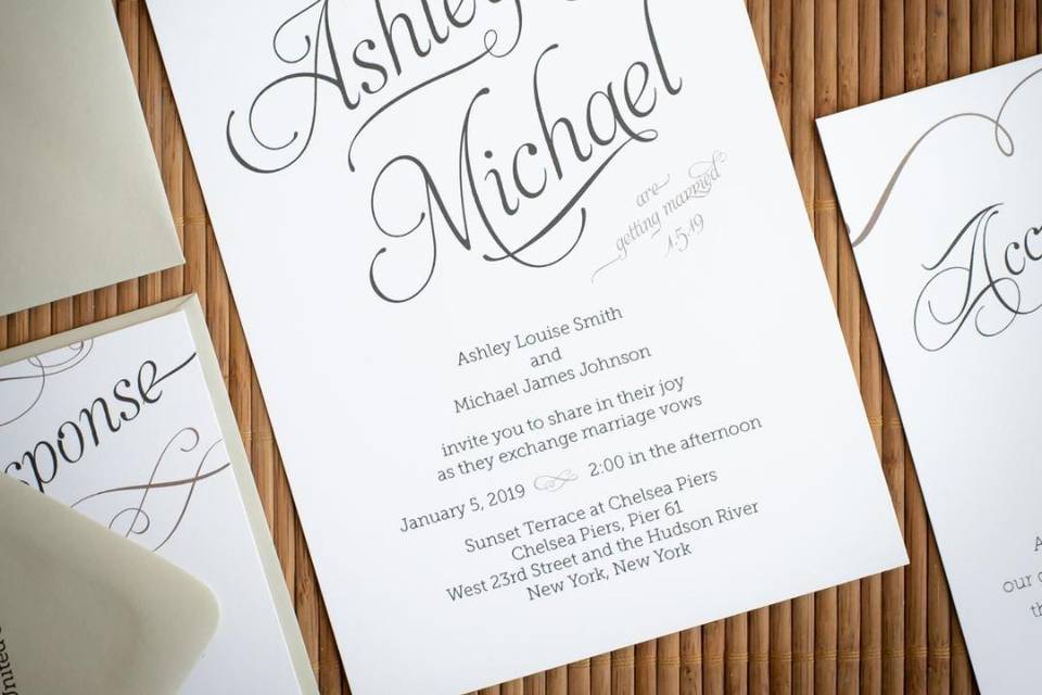 Simple one sheet invite