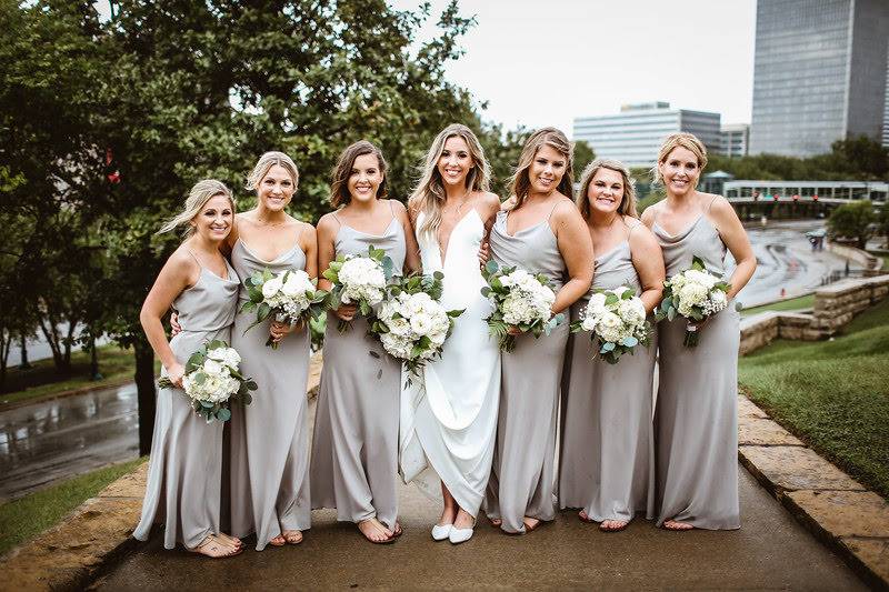 Bride and Bridesmaids