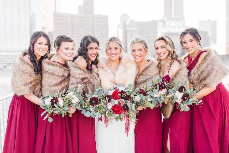 Chicago bridal party