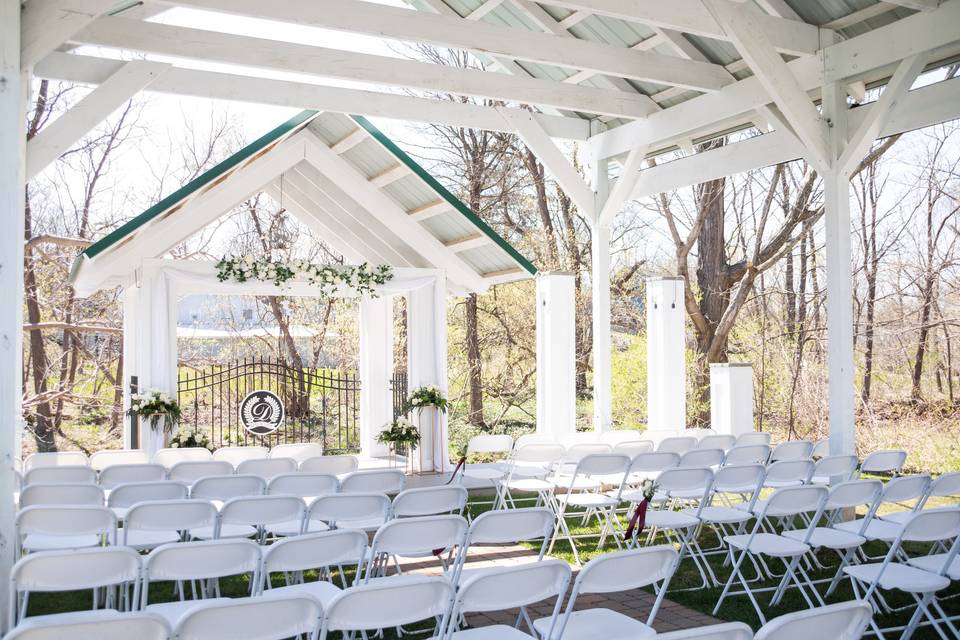 White chair set up