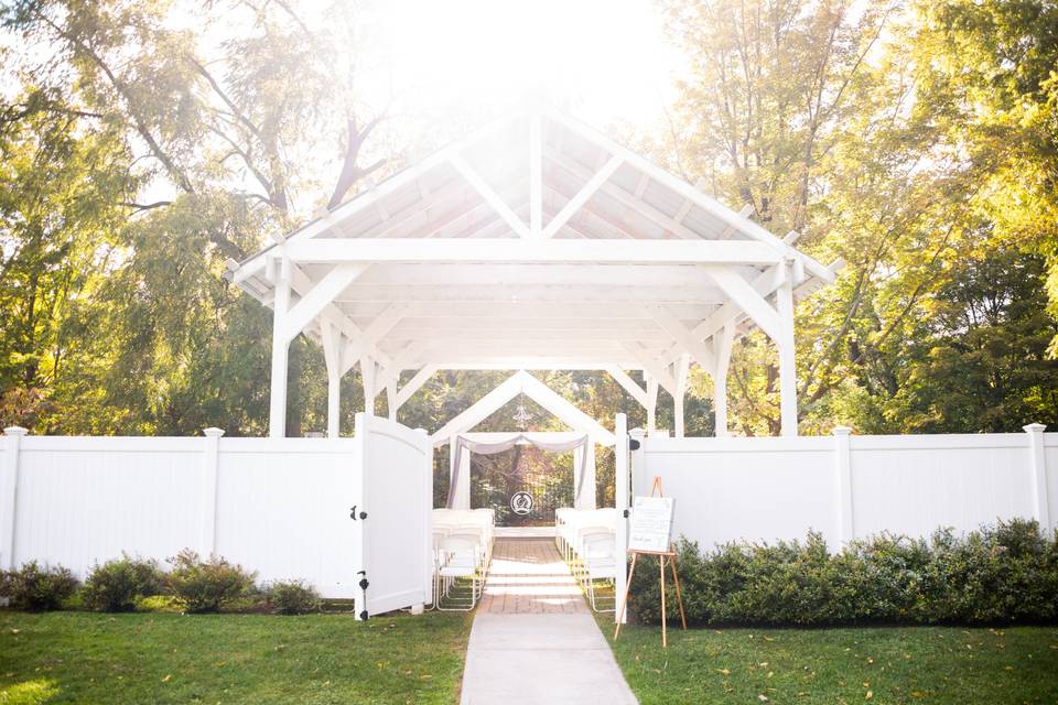 Covered ceremony area