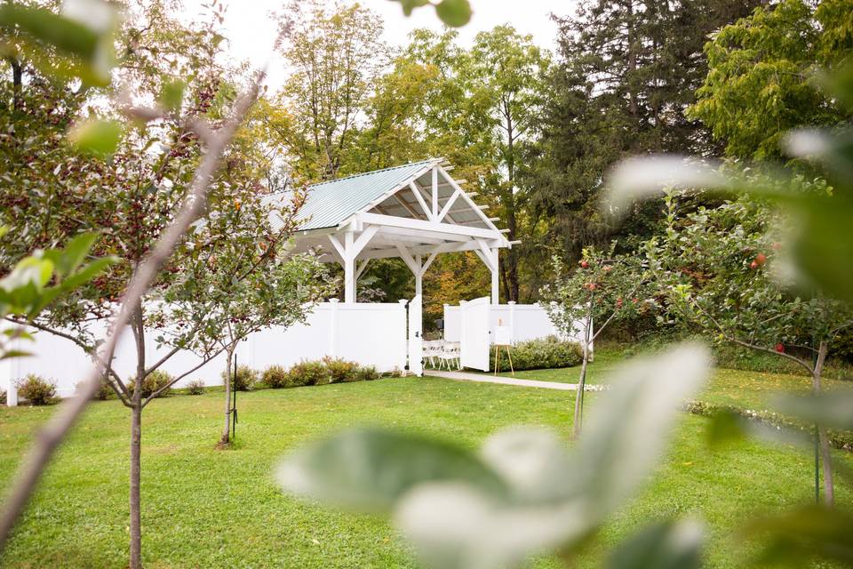 Covered ceremony area