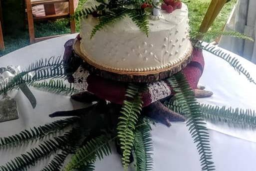 Three-tier cake